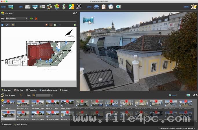 The interactive Skin Editor window showcasing customized navigation buttons and visual logic parameters.